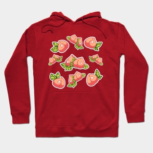 Cute peachy pattern with some peaches Hoodie